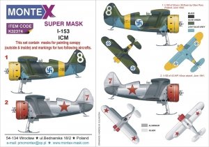 Montex K32374 Polikarpov I-153 ICM 1/32