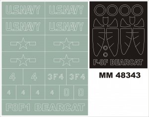 Montex MM48343 F8F Bearcat HOBBY BOSS 80356 1/48