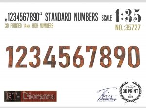 RT-Diorama 35727 Numbers Set 1 1/35