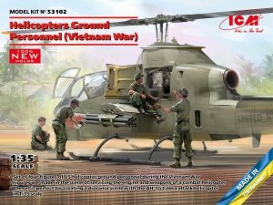 ICM 53102 Helicopters Ground Personnel (Vietnam War) 1/35