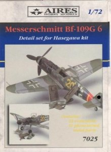 Aires 7025 Messerschmitt Bf 109G-6 detail set 1/72 HASEGAWA