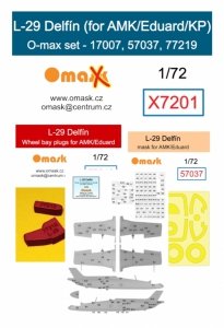 Omask X7201 L-29 Delfin O-max set (for AMK/Eduard/KP) 1/72