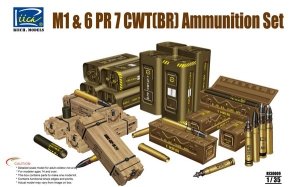 Riich Models RE30009 American M1 and 6 PR 7 CWT(BR) Ammunition Set (1:35)
