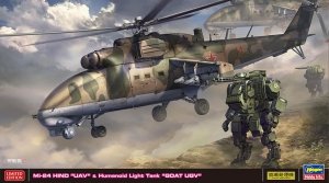 Hasegawa 02368 Mi-24 HIND “UAV” & Humanoid Light Tank “GOAT UGV” 1/72
