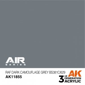 AK Interactive AK11855 RAF DARK CAMOUFLAGE GREY BS381C/629 – AIR – AIR 17ml