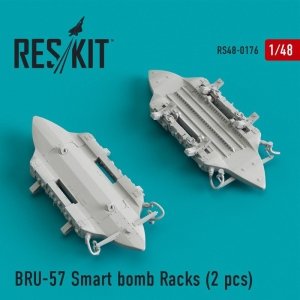 RESKIT RS48-0176 BRU-57 Smart bomb Racks for Lockheed-Martin F-16 (2 pcs) 1/48