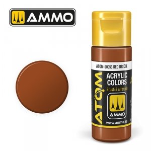 AMMO of Mig Jimenez 20053 ATOM COLOR Red Brick 20ml