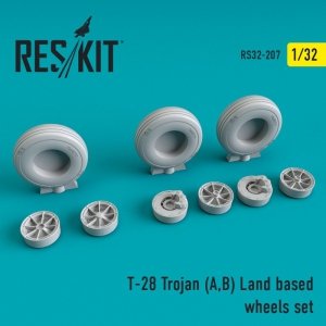 RESKIT RS32-0207 T-28 Trojan (A,B) Land based wheels set  1/32
