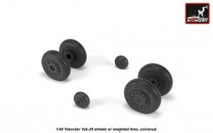 Armory Models AW48037 Yak-28 wheels w/ weighted tires 1/48