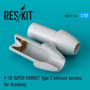 RESKIT RSU72-0141 F-18 Super Hornet Type 2 exhaust nozzles for Academy 1/72
