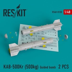RESKIT RS48-0100 KAB-500Kr (500kg) Guided bomb (2 pcs) 1/48