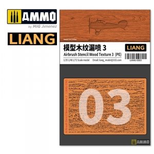 Liang 0303 Airbrush Stencil Wood Texture 3