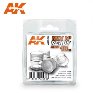 AK Interactive AK620 MIX N’ READY GLASS 4x10ML