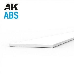 AK Interactive AK6706 STRIPS 0.25 X 5.00 X 350MM – ABS STRIP – 10 UNITS PER BAG