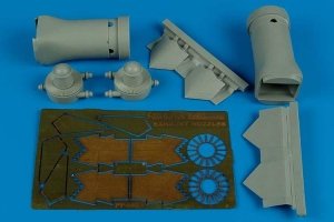 Aires 4481 F/A-22 Raptor exhaust nozzles - closed 1/48 Hasegawa
