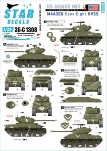 Star Decals 35-C1308 US Armored Mix # 1 1/35