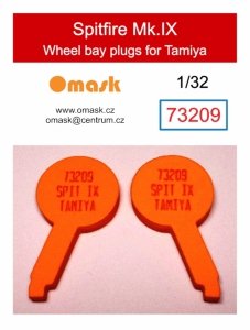 Omask 73209 Spitfire Mk.IX wheel bay plugs (for Tamiya) 1/32