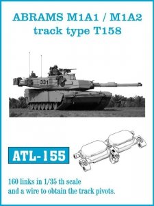 Friulmodel ATL-155 ABRAMS M1A1 / M1A2 track type T158
