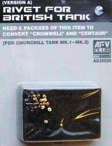 AFV Club AG35020 Rivet for Churchill/Centurion (2 pockets) 1:35