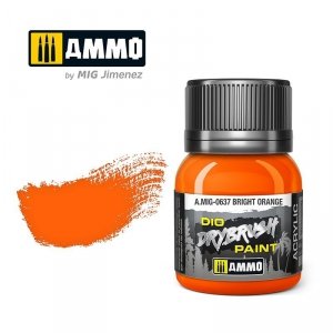 Ammo of Mig 0637 DRYBRUSH Bright Orange 40ml