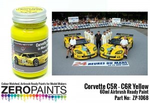 Zero Paints 1068 Yellow Paint for Corvettes C5R-C6R 60ML