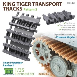 T-Rex Studio TR85055 King Tiger Transport Tracks Pattern 3 1/35