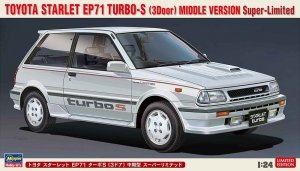 Hasegawa 20508 Toyota Starlet EP71 Turbo S (3-door) Medium-term Super Limited 1/24