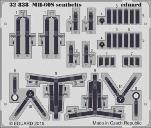 Eduard 32838 MH-60S seatbelts 1/35 ACADEMY