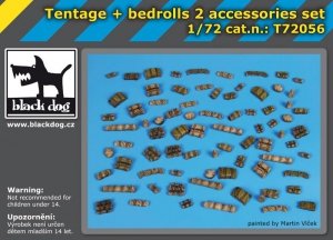 Black Dog T72056 Tentage plus bedrols 2 accessories set  1/72