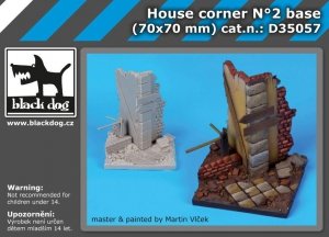 Black Dog D35057 House corner N°2 base 1/35