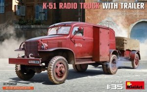 Miniart 37062 K-51 RADIO TRUCK WITH TRAILER 1/35