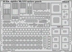 Eduard 48850 Spitfire Mk. XVI surface panels 1/48 EDUARD