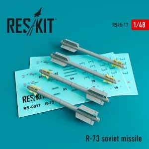 RESKIT RS48-0017  R-73 soviet missile (4 pcs) 1/48