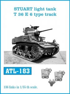 Friulmodel ATL-183 STUART light tank T 36 E 6 type track 1/35