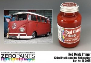 Zero Paints ZP-3036 Red Oxide Primer 120ml for Airbrushing