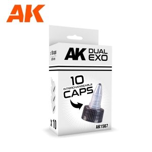 AK Interactive AK1567 DUAL EXO 10 INTERCHANGEABLE CAPS SET