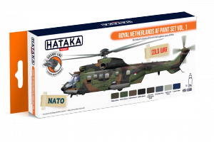 Hataka HTK-CS80 Royal Netherlands AF paint set vol. 1 (8x17ml)