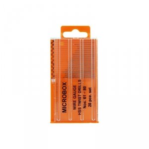Modelcraft PDR4004 20 Pce Microbox Drill Set (No.61 - 80)