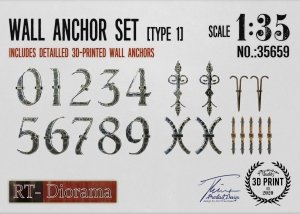 RT-Diorama 35659 Wall Anchor Set [Type 1] 1/35