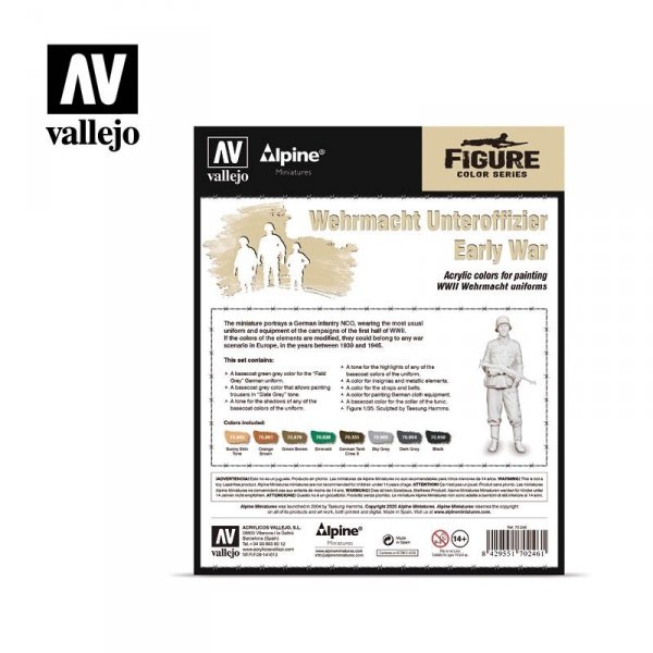 Vallejo 70246 Wehrmacht Unteroffizier Early War 8x17ml