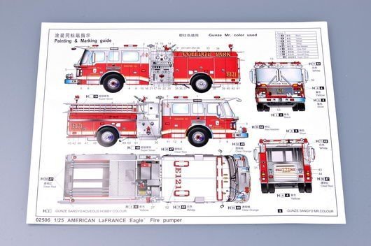 Trumpeter 02506 American LAFRANCE Eagle Fire Pumper (1:25)