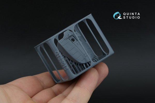 Quinta Studio QD+32252 F-15C PAD-upgraded 3D-Printed &amp; coloured Interior on decal paper (Tamiya) (with 3D-printed resin parts) 1/32
