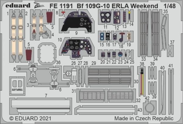 Eduard FE1191 Bf 109G-10 ERLA Weekend EDUARD 1/48