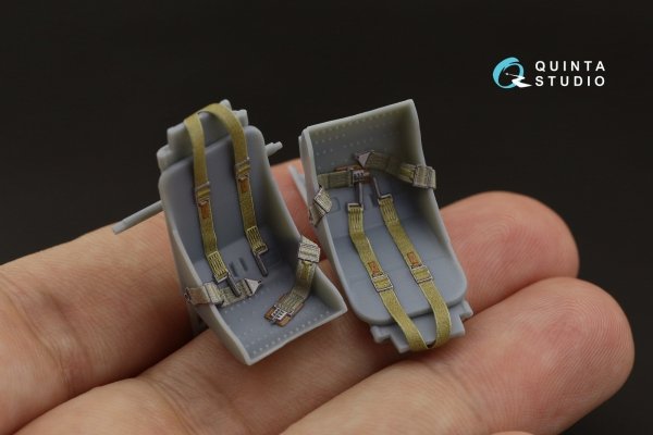 Quinta Studio QD32102 T-6G 3D-Printed coloured Interior on decal paper (Kitty Hawk) 1/32