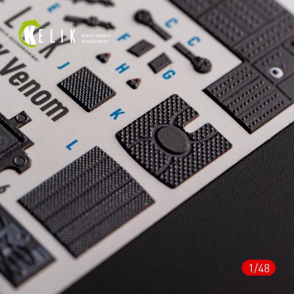 KELIK K48107 UH-1Y &quot;Venom&quot; - interior 3D decals for Zimi Model/KittyHawk kit 1/48