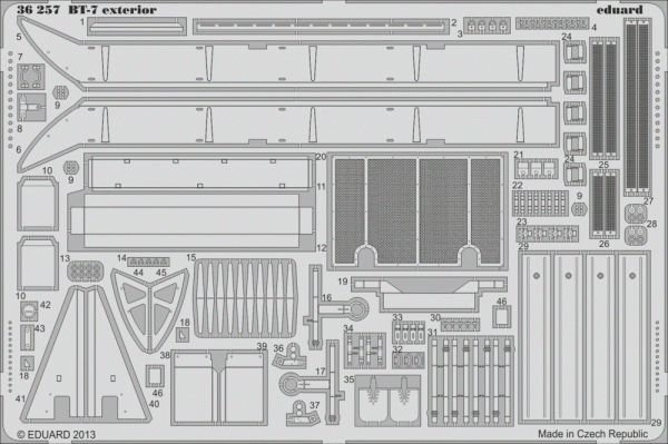 Eduard 36257 BT-7 exterior 1/35 Tamiya