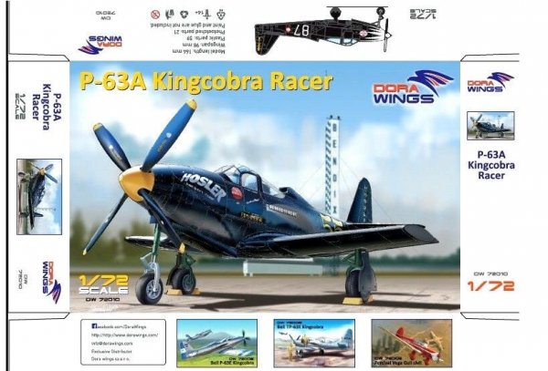 Dora Wings 72010 P-63A Kingcobra Racer 1/72