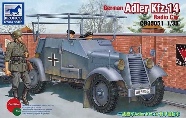 Bronco CB35051 Adler Kfz.14 Radio Armored Car (1:35)
