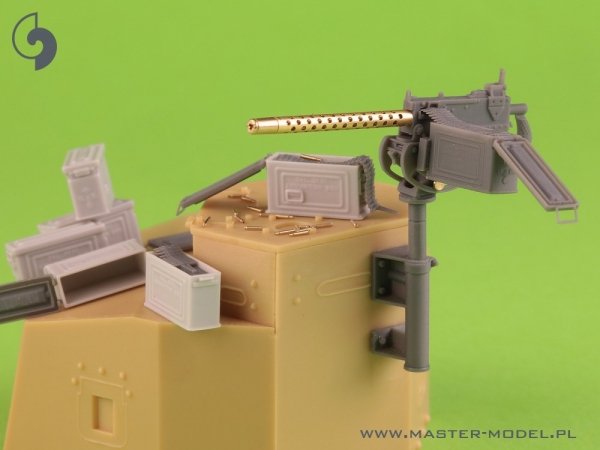 Master GM-35-087 Browning M1919 A4 .30 cal (7,62mm) - z uchwytem plot. M20 (używany np. na M3 Stuart) lub z kołyską D7431  (np. M3 Scout Car) 1/35