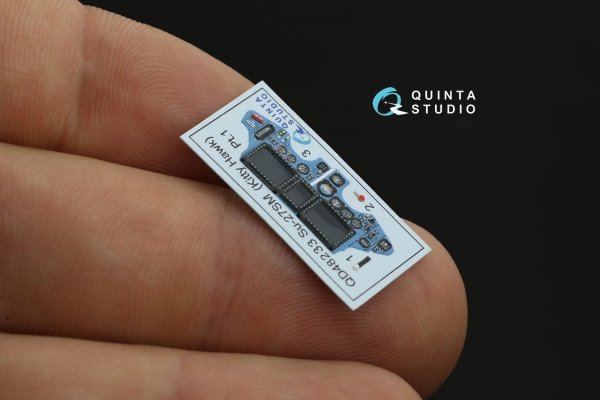 Quinta Studio QD48234 Su-35S 3D-Printed &amp; coloured Interior on decal paper (KittyHawk) 1/48